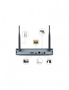 KIT SUPRAVEGHERE VIDEO JORTAN 4 CAMERE WIFI HD - Img 6