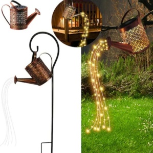 Lampa solara- stropitoare din fier forjat cu lumina calda