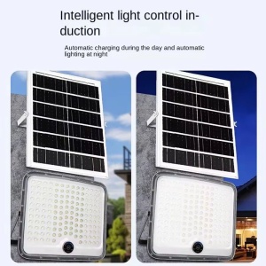 Proiector Solar LED Exterior cu Panou Separat – 400W / 600W, IP65, Senzor Miscare - Img 3