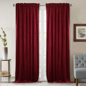 SET 2 DRAPERII CATIFEA 100% POLYESTER 150X250CM - Img 1