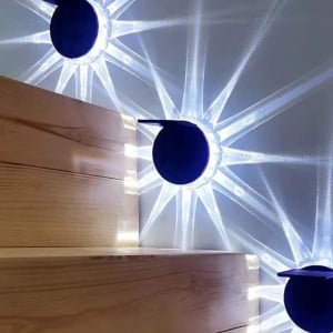 Set 4 Lampi Solare decorative model stelar cu 3 moduri de iluminare - Img 2