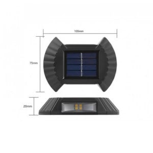 SET 8 LAMPI SOLARE DECORATIVE BIDIRECTIONALE CU LED ALB RECE - Img 3