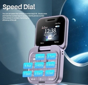 Telefon mobil mini cu ecran dublu, butoane mari, lanterna LED, camera foto, 2 x Nano SIM, player muzical, radio - Img 4
