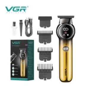 Aparat de Tuns Profesional VGR V-989, pentru Barba Contur & Corp, Afisaj LED
