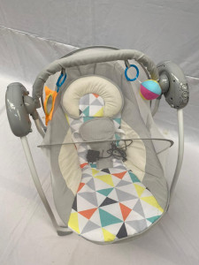 Balansoar bebelusi cu telecomanda, A2 Ocean Pink, muzica, roz - Img 4