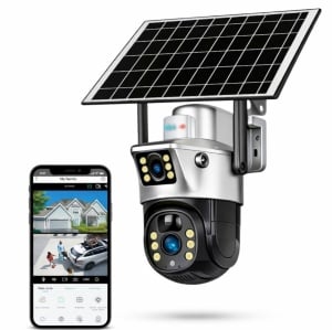 CAMERA DE SUPRAVEGHERE CU PANOU SOLAR SLOT DE CARTELA 4G DUBLA - Img 7