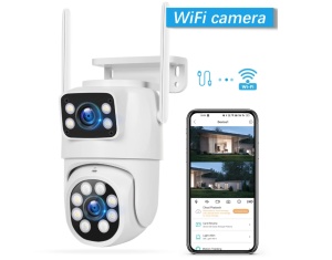Camera de supraveghere exterior dubla, 8MP 4K, Detectare umana AI, Auto Tracking, IP66, wireless - Img 7