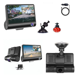 CAMERA VIDEO PROFESIONALA AUTO TRIPLA, FULL HD, 3 CAMERE, DISPLAY 4", G SENZOR, 170 GRADE - Img 7