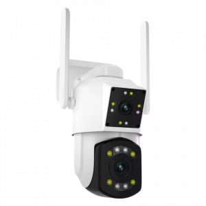 Camera Wifi Smart ,3 mp lentila dubla si sunet biredirectional - Img 1