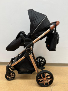 Carucior 3 In 1, Scoica, Landou si Sport, Reversibil Si Cu Suspensii T6, Negru - Img 7