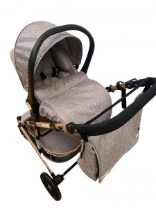 Carucior 3 In 1, T2, Scoica, Landou si Sport, Reversibil Si Cu Suspensii,Gri - Img 2