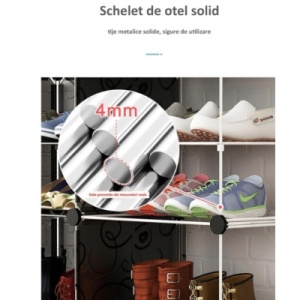 Dulap modular cu ANIMALUTE , 3 compartimente colorat pentru camera copiilor - Img 2