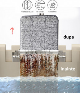 GALEATA CU MOP PLAT SI STORCATOR + 3 LAVETE MICROFIBRA - Img 4