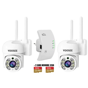 PACHET 2 CAMERE SUPRAVEGHERE 5MP + APLIFICATOR SEMNAL WIFI - Img 2