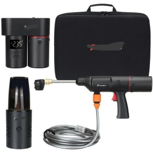 Pompă de Aer Wireless Multifuncțională 4-în-1 pentru Curățare și Umflare Rapidă