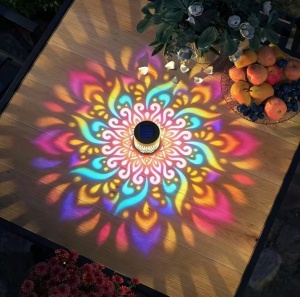 SET 2 LAMPI SOLARE DE PERETE FLOWER LED COLOR - Img 2