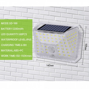 SET 4 LAMPI SOLARE 90 LED SMD SI SENZOR MISCARE - Img 5