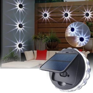 Set 4 Lampi Solare decorative model stelar cu 3 moduri de iluminare - Img 1