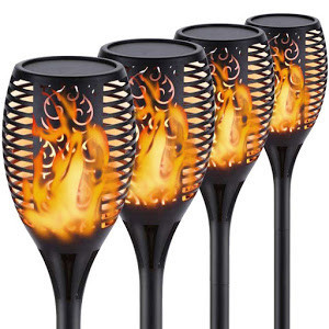 SET 8 LAMPI SOLARE TIP TORTA FLACARA 61CM - Img 2