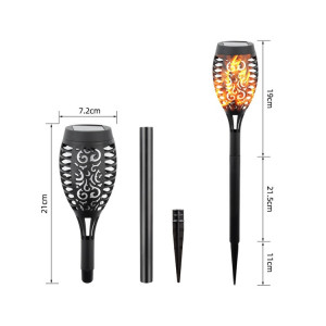SET LAMPI SOLARE TIP TORTA FLACARA 50CM - Img 8