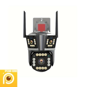 CAMERA SUPRAVEGHERE TRIPLA 9 MP WIFI + PORT UTP IPC360 HOME + CARD 32GB - Img 1