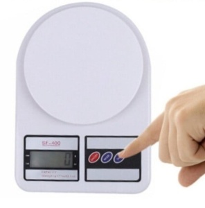 Cantar digital de bucatarie, display LCD, functie Tara, greutate maxima 5 kg, alb - Img 2