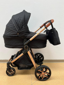 Carucior 3 In 1, Scoica, Landou si Sport, Reversibil Si Cu Suspensii T6, Negru - Img 8