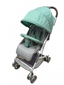 Carucior sport bebelusi, Hope709 T, pliere troller, compatibil avion, roti pline, 0-36 luni, gri-turquaz - Img 3