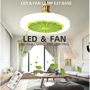 Lustra ventilator pentru tavan 2 in 1 cu Led Alb - Img 2