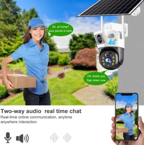 PACHET 3 X Camera de Supraveghere cu Panou Solar slot SIM 4G V380Pro 8MP - Img 4