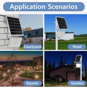Proiector Solar LED Exterior cu Panou Separat – 3000W / 5000W , IP65 - Img 5