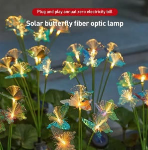 Set 4 x Lampa solara LED fluturasi - Img 3