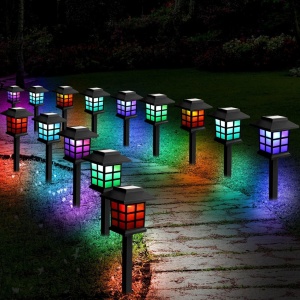 SET 6 LAMPI SOLARE FELINAR CU LED COLORAT