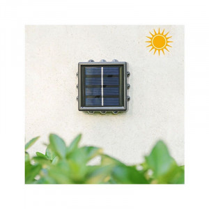 SET 8 LAMPI SOLARE DE PERETE SAU SOL CU LED IN 4 DIRECTII - Img 3