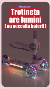TROTINETA 2 IN 1 CU SEZUT, LUMINITE SI MUZICA - Img 4