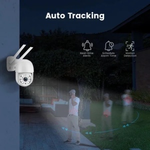 CAMERA SUPRAVEGHERE WIFI 5MP + 2 LAMPI SOLARE DE PERETE 100 LED - Img 7