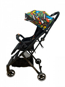 Carucior C3 sport ultra usor, modul troller, negru - multicolor