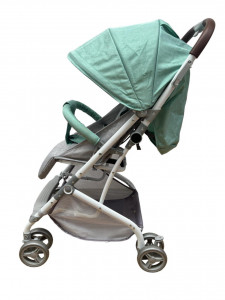 Carucior sport bebelusi, Hope709 T, pliere troller, compatibil avion, roti pline, 0-36 luni, gri-turquaz - Img 4