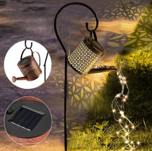 Lampa solara- stropitoare din fier forjat cu lumina calda - Img 2
