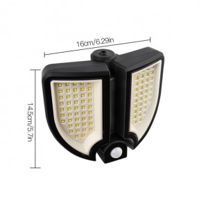 SET 2 X PROIECTOR SOLAR 60W - SENZOR MISCARE - TELECOMANDA - Img 3