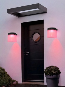 SET 6 LAMPI SOLARE DECORATIVE DE PERETE FELINAR COLOR - Img 6