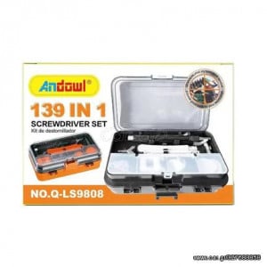 Set multi-functional surubelnita si dezasamblare 139 piese - Img 2