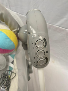 Balansoar bebelusi cu telecomanda, A2 Ocean Pink, muzica, gri - Img 2