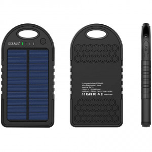 Baterie externa cu incarcare solara, 5000 mAh, 2 x USB - Img 3