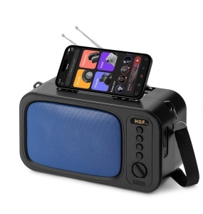 Boxă Portabilă Bluetooth cu Încărcare Solară Duală, 8W, Radio FM, LED – Outdoor & Camping