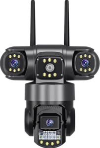 Camera 12MP Full HD, 3 zone supravegheate simultan, Detectarea miscarii, Comunicare bidirectionala, Vedere nocturna, Stocare prin card SD/Cloud - Img 1
