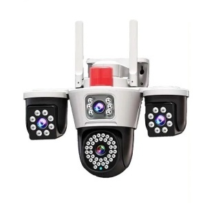 CAMERA SUPRAVEGHERE 4K 12MP CU 3 LENTILE + WIFI 5G + CABLU UTP