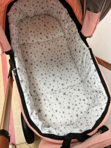 Carucior 3 In 1, Scoica, Landou si Sport, Reversibil Si Cu Suspensii T6, Roz - Img 8