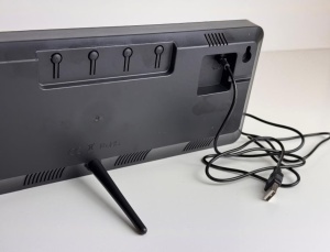 Ceas digital LED de perete/masa, ecran mare de 35x13 cm, Ora/Data/Ziua/Temperatura, Bluetooth - Img 2