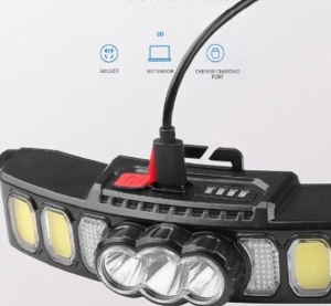 LANTERNA DE CAP HX 811 CU 9 LED - Img 4
